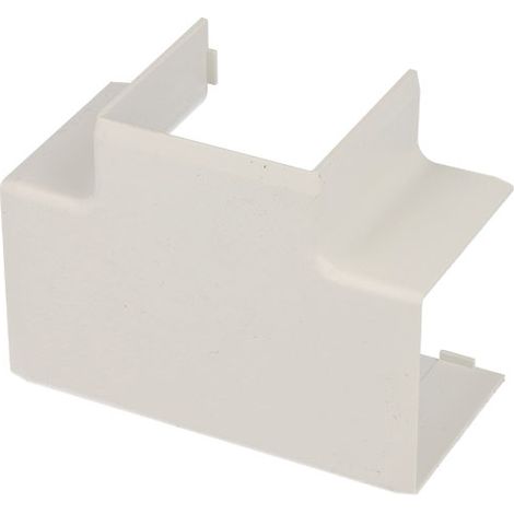 Jonction en T pour goulotte PVC blanc 40 x 40 mm – Connexion efficace pour installations électriques – Gestion optimale des câbles – Kopos