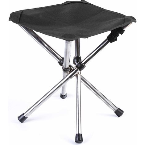 Tragbarer Campingsitz, faltbarer Campinghocker, klappbare Campinghocker, tragbarer Mini-Klappstuhl, kleiner Aluminium-Campingstuhl
