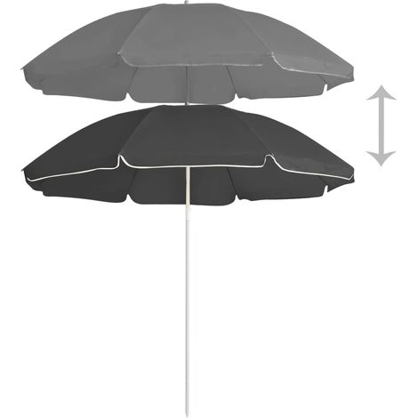 Parasol de jardin,Parasol d'extérieur avec mât en acier anthracite 180 cm CFW14526 (1/5)