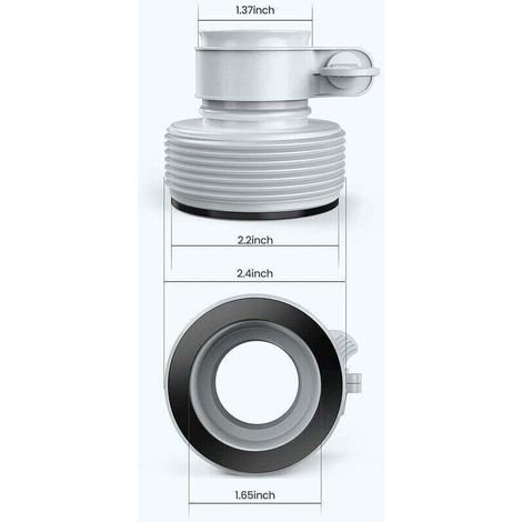 Intex - 29061 - Pack of 2 adapters 32-38mm (1/4)