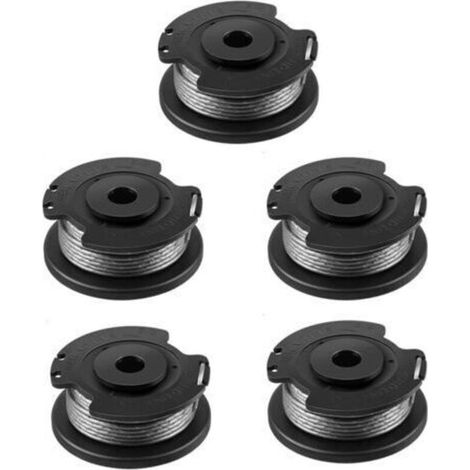 Ersatzspule für Bosch ART 23 SL/ART 26 SL/ART 2300/ART 23-28/ART EASY (F016800569/F016800385) für Bosch Rasenmäher mit 1 Kappe (F016F04557), 5 Stück (1/5)