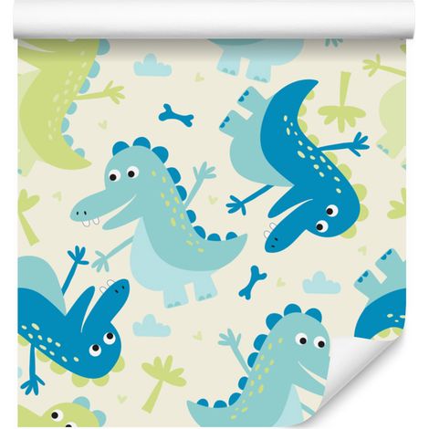 Carta da parati con dinosauri per soggiorno e camera da letto, 50x1000 cm (1/5)