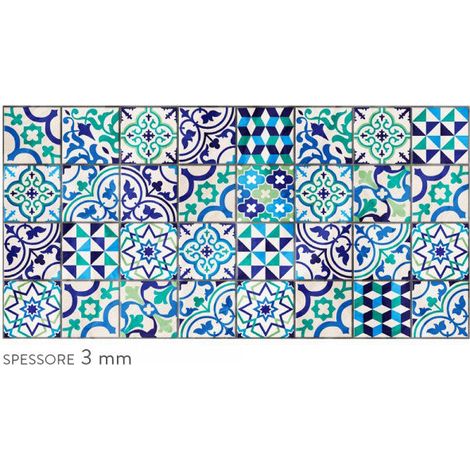 MATTONELLE VIETRI - Crédence de cuisine en PVC souple - Dimension 120x60 cm épaisseur 3mm - Title: Grigio (1/4)