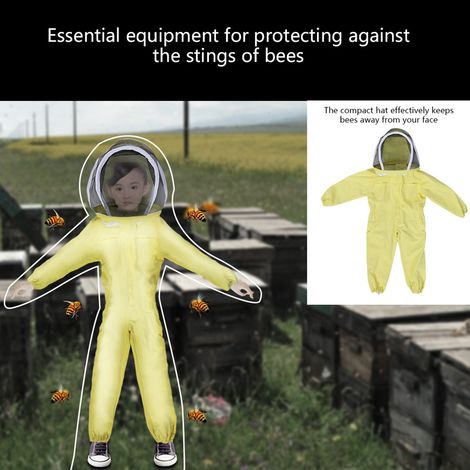 Combinaison de protection professionnelle pour enfants apiculteurs, idéale pour les visiteurs de fermes apicoles (M) (1/5)