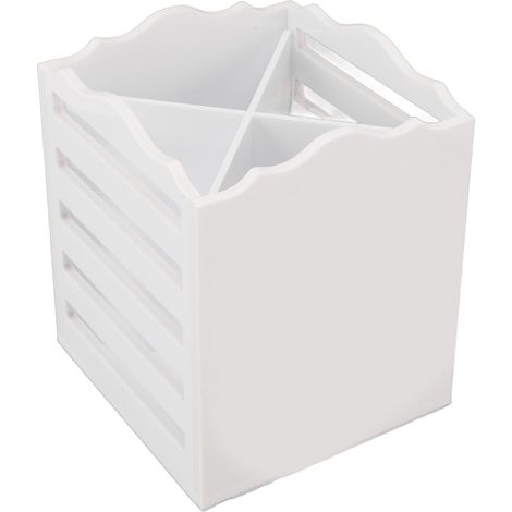 Boîte à Cheveux pour Ciseaux et Outils de Coiffeur – Encombrement – Solution de Rangement en Blanc (1/4)