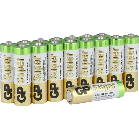 GP Alcaline Super Batterijen - AA - 1,5V (16pcs) (1/5)