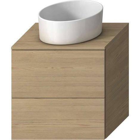 Jika Mio - Mueble de lavabo bajo encimera, 61 x 59 x 45 cm, 2 cajones, fresno H41J7154013421 (1/5)