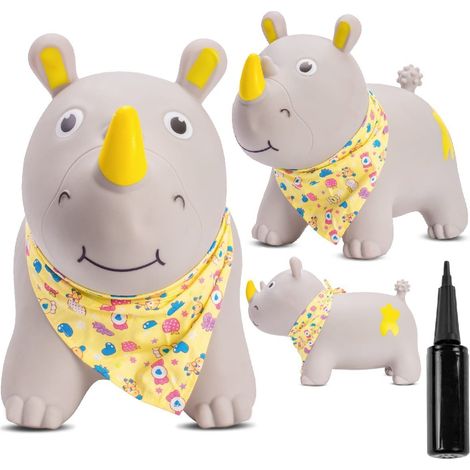 Kinderpullover mit Pumpe RHINOCERO, grau mit Bandana