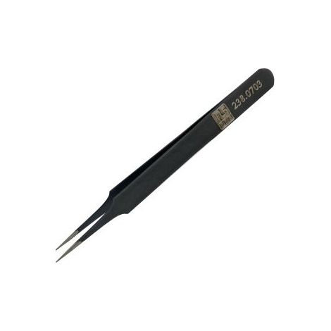 Brucelles de précision RS PRO 5ESD ESD pointe fine en acier austénitique à faible de teneur en carbone, L. 110 mm ( Prix pour 1 )
