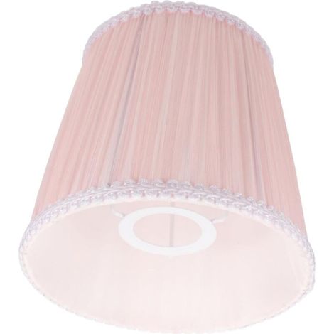 Lightweight pleated fabric lampshade for desk and floor lamps, metal frame, for indoor use in office or living room, single lampshade replacement (1/5)