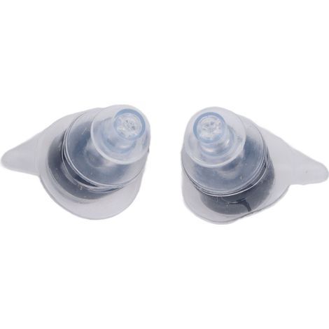 Bouchons d'oreilles filtrants, protection auditive, réduction du bruit, écouteurs intra-auriculaires avec long flacon et boucle d'alpinisme, noirs (1/5)
