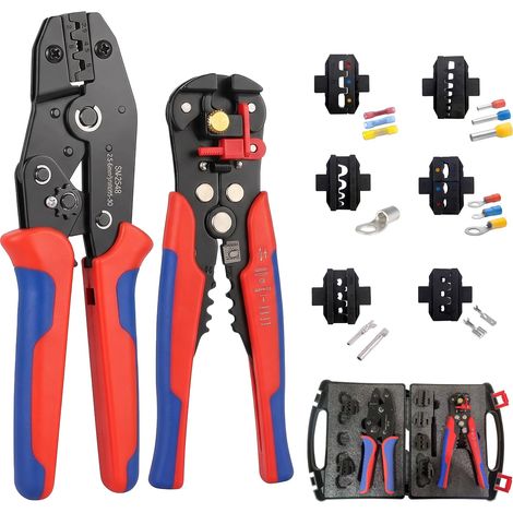 Kit Pince à Sertir et Dénudeur de Fils, 0.25-10mm² (1/5)