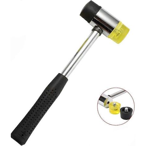 Doppelkopfhammer aus Nylon und weichem Gummi mit rutschfestem Griff für Schmuck