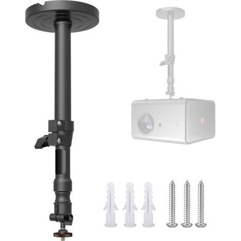PA Support mural pour projecteur 6,9 pouces Tête rotative 360° Charge maximale 5 kg Installation facile avec gestion des câbles (1/4)