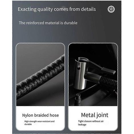 Pompe à air automobile à double cylindre avec affichage numérique (1/5)
