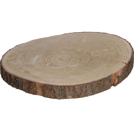 Base Décorative Tronc Bois Authentique Support Décoratif En Bois Naturel - Mica Decorations