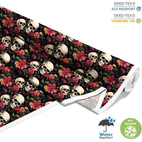 TESSUTI DECORATIVI PER ESTERNI OXFORD - Motivo Teschio I DX4575 (1/5)