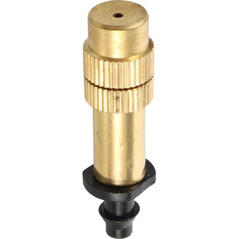 4 Stück verstellbare Nebeldüsen, Messing-Bewässerungssprinkler, Zerstäubungsdüse, Tropfbewässerungssprinkler, Messingdüse
