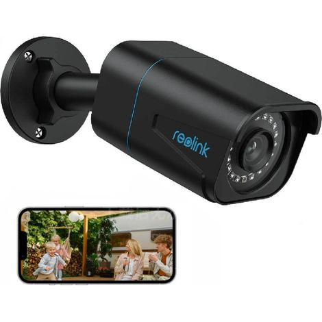 Reolink 4K PoE Überwachungskamera Aussen mit Audio, Personen-/Fahrzeugerkennung, MicroSD Kartensteckplatz, IR Nachtsicht, IP66 Wasserfest, Zeitraffer, Schwarz (1/5)