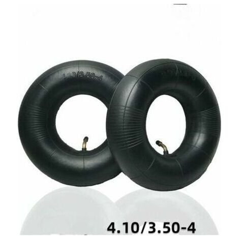 2 pièces pneus tubulaires série 4.10/3.50-4 pouces pour diable, chariot, charrette à bras, chariot de jardin, tondeuse à gazon, tube de remplacement 4.10-4 (1/4)