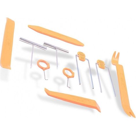 Kit 12pcs HF-007 Herramientas Plástico y Metal para Montaje/Desmontaje Equipo de Audio de Coche (1/5)