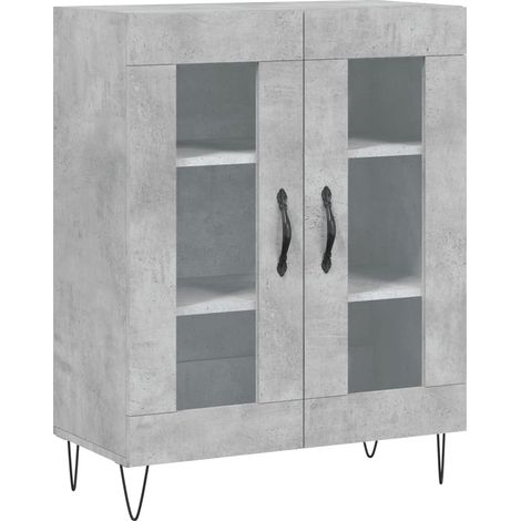 Buffet credenza cassettiera armadio mobile contenitore organizer per cucina soggiorno salotto 69,5 x 34 x 90 cm legno ingegnerizzato grigio 020032076