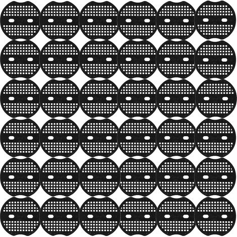 200 Rondelles, 3 trous, plastique noir, fixation stable, pour treillis, grilles, tentes, usage extérieur (1/5)