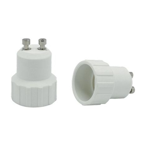 ADATTATORE LAMPADA GU10-E14 ELECTARLINE - TERMOPLASTICO BIANCO- 4 pezzi