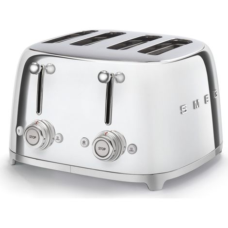 SMEG Tostapane 50'S Style 4 Fette Cromato