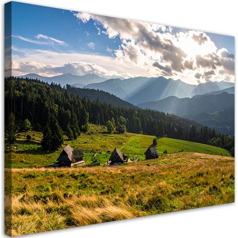 Toile Imprimée, Kasprowy Wierch montagne paysage nature,30x20 (1/4)