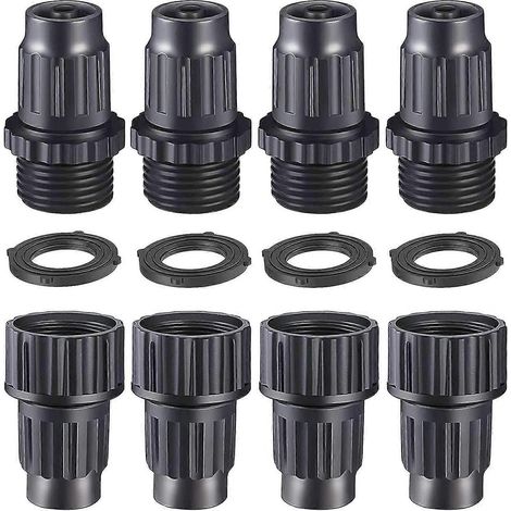 Xhose Female Male Expandable Garden Hose Connector Repair Kit No On/off Value (1/4)