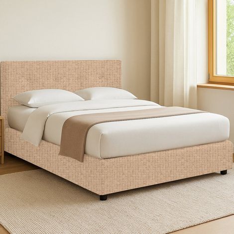 Letto Singolo Chichester, Sfoderabile, Contenitore Made in Italy, Beige (1/5)