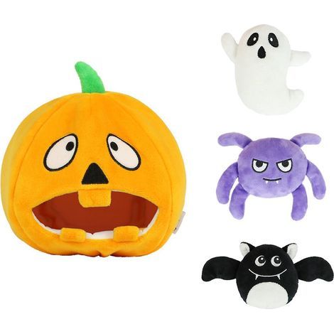 Weiches Plüsch-Kauspielzeug für Hunde, ideal für Halloween, für kleine und mittelgroße Welpen (1/4)