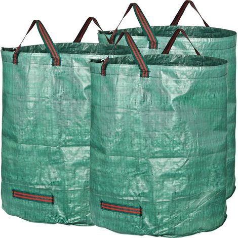 Lot de 3 sacs réutilisables pour déchets de jardin de 72 gallons (H 30 po, D 26 po) — Sacs pour déchets de jardin (1/3)
