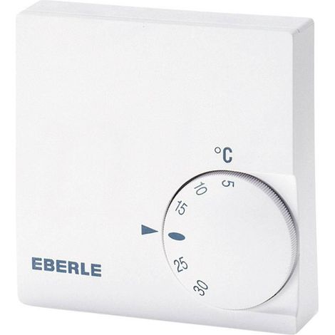 Termostato Eberle RTR E 6721 blanco 75 x 25,5 mm