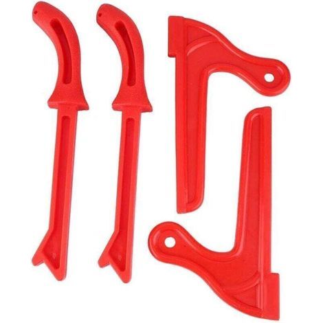 (rouge)4Pcs Ensemble de poussoirs de sécurité Protection des mains pour scie circulaire à table Scies à ruban Outils de menuiserie de table (1/4)
