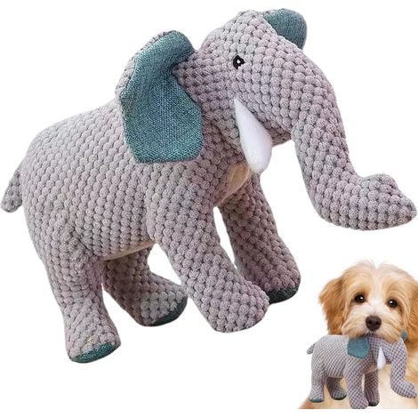 Dog Chew Toys, Dog Chew Toys Interactive Squeaky Elephant Rhino