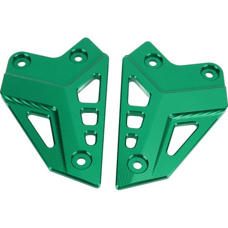 Protège repose-pieds moto, plaque talonnière arrière en alliage d'aluminium, remplacement pour Z900 2017-2021, vert, garde de talon moto robuste (1/5)