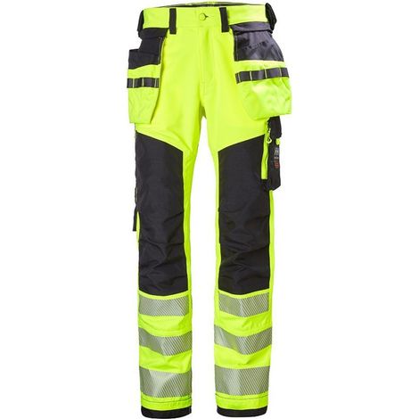 Pantalon de travail haute visibilité Icu HELLY HANSEN 77472 - Noir / Jaune - 44 - Jambes standards