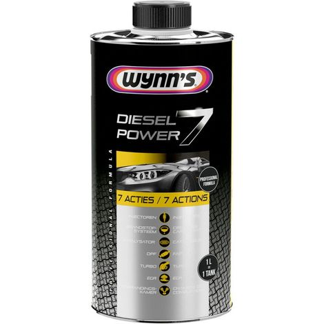 Décrassant moteur diesel 1L – 7 actions sur injecteurs, filtre à particules, turbo – Réduction fumées, performance moteur – Wynns (1/3)