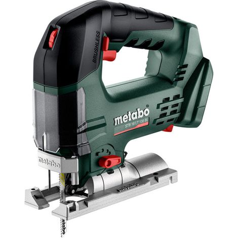 Metabo – Scie sauteuse sans fil 18V – Moteur Brushless – Profondeur de coupe 130mm – Pour bois dur et métal – Mallette de transport incluse - STB 18 LT (1/2)