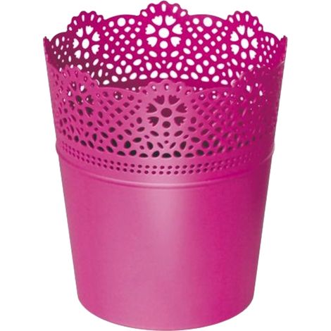Maceta LACE , dimensiones 18x18x21 cm, color Fucsia (1/5)