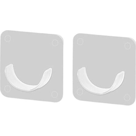 Set mit 2/4 selbstklebenden Gardinenstangenhalterungen aus Kunststoff für Stangen mit einem Durchmesser von 1,5 bis 2,2 cm – Montage ohne Bohren (1/5)