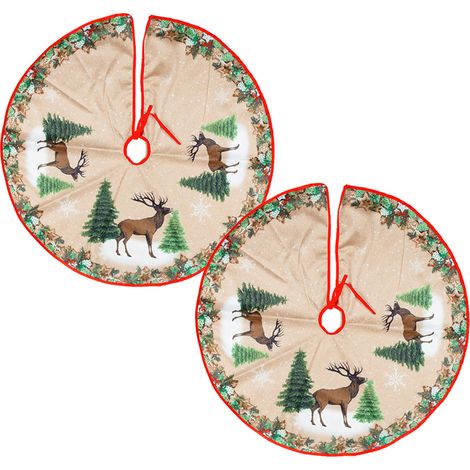 Jupe Pour Arbre De Noël - 84 Cm - Pour Arbre Intérieur Et Extérieur - 1 Pièce (1/5)