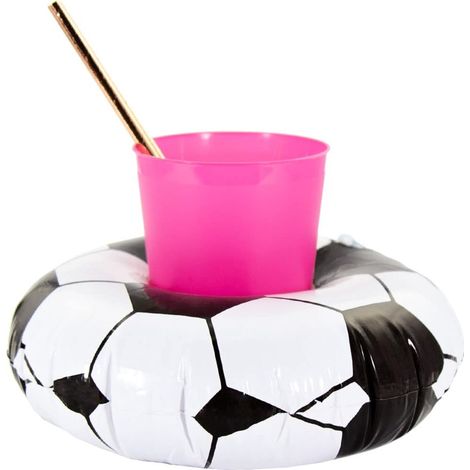 Unique 20x Schwimmender Fußball Getränkehalter Becherhalter aufblasbar Pool Badespielzeug (1/4)