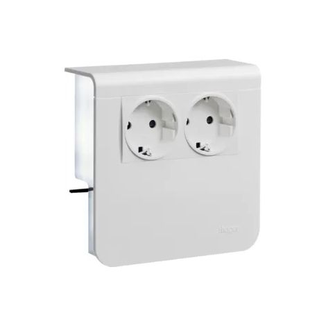 Hager Geräteträger 2 STD SL 20x80 verkehrsweiß SL200809009016 (1/2)