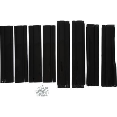 Jupe Latérale Arrière, 2 M/78,7 Pouces pour Réduire Les éclaboussures, Extension de Jupes Latérales Facile à Installer pour Les Véhicules généraux. (Noir Brillant) (1/5)