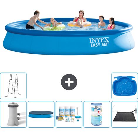 Intex Piscina Easy Set Rotonda - 457x84 cm - 8-pezzi S41174 (1/5)