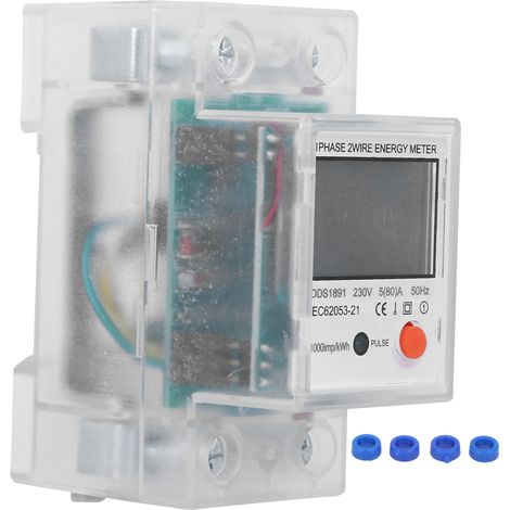 DDS1891 Einphasen-2P-DIN-Schienen-Stromzähler, Energiezähler, elektronischer kWh-Zähler (1/5)