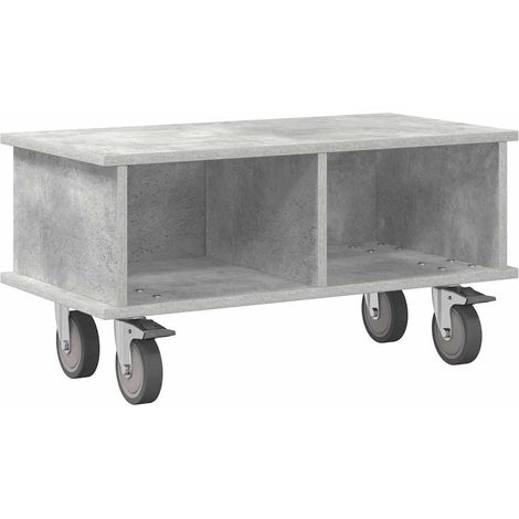Meuble TV Gris béton 68,5 x 35 x 35 cm Bois d'ingénierie